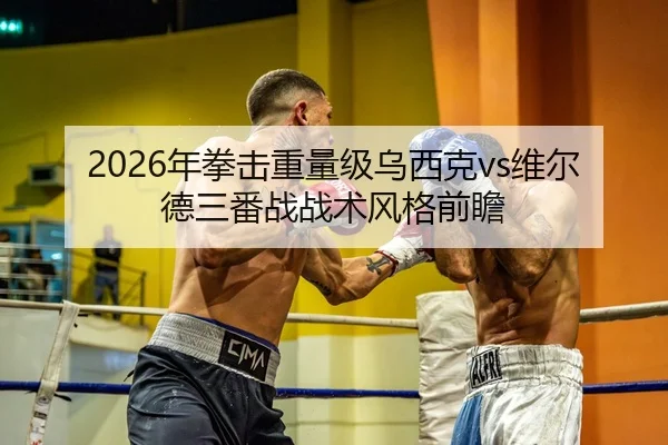 2026年拳击重量级乌西克vs维尔德三番战战术风格前瞻